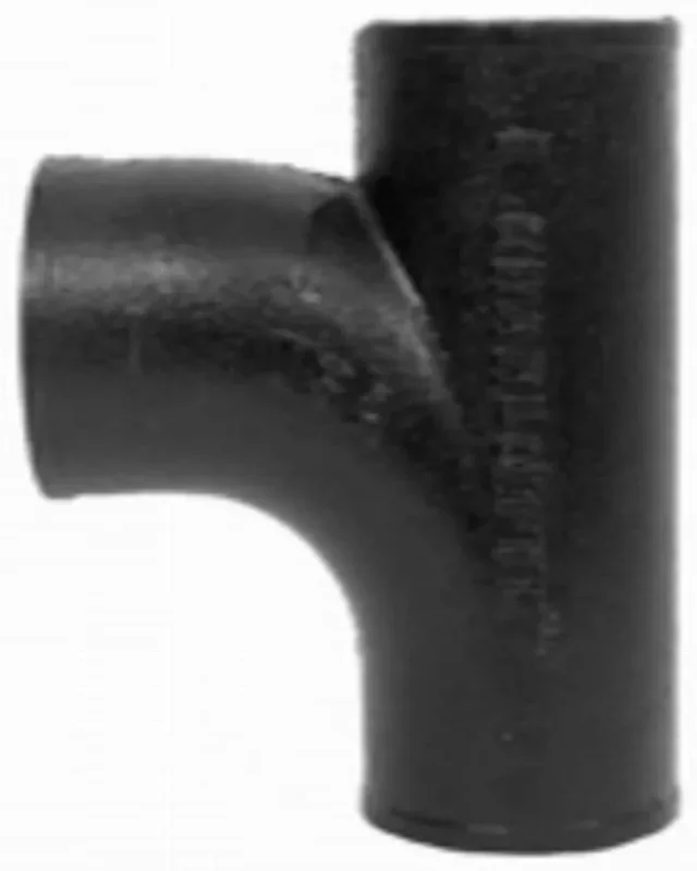 Charlotte Pipe 2-in Black Cast Iron Sanitary Tee for DWV Applications, NSF Safety Listed, ASTM A74 Approved, No Hub Sub Type