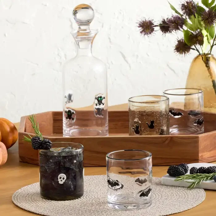 Charm Halloween Inlay Glassware Collection