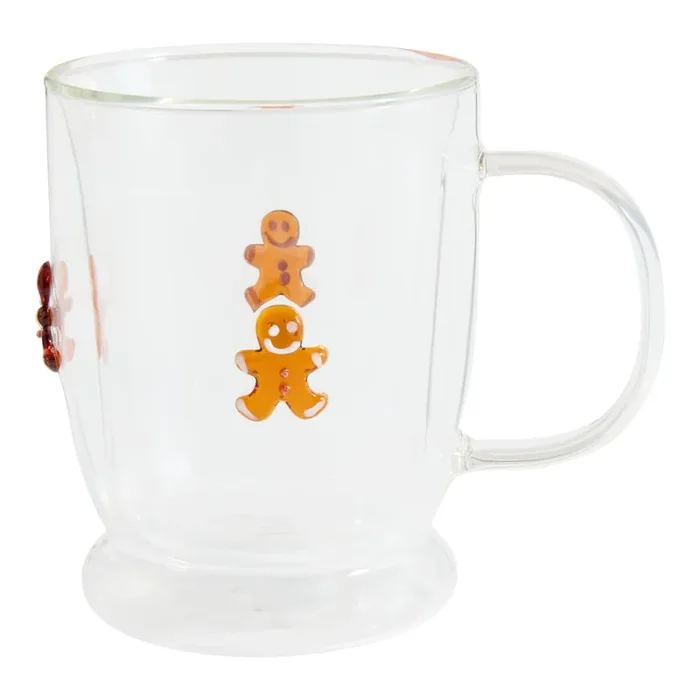 Charm Holiday Inlay Glass Mug