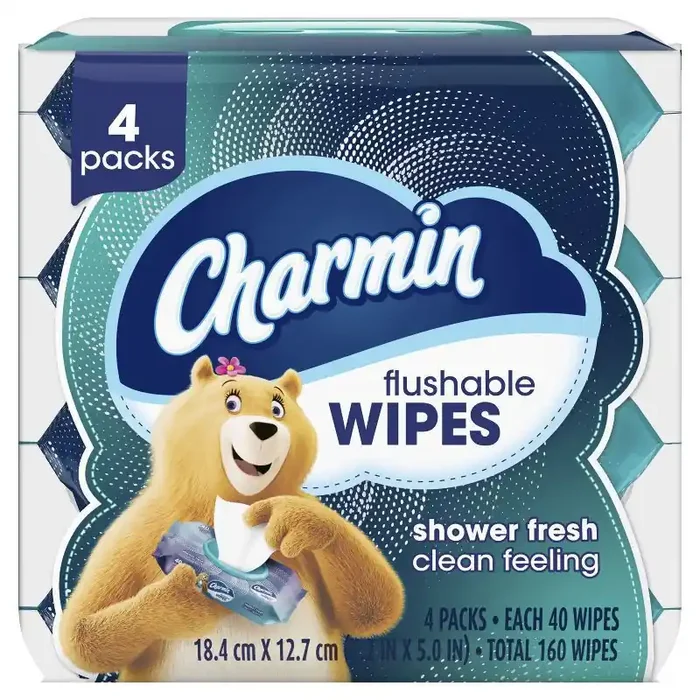 Charmin Flushable Wipes – 4pk/40ct