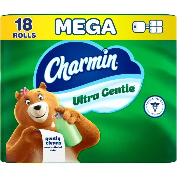 Charmin Ultra Gentle Toilet Paper – 18 Mega Rolls