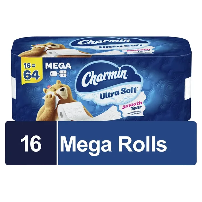 Charmin Ultra Soft Mega Rolls 16 Count