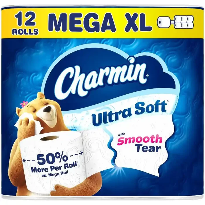 Charmin Ultra Soft Toilet Paper – 12 Mega XL Rolls