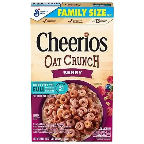 Cheerios Berry Oat Crunch Breakfast Cereal – 24 OZ
