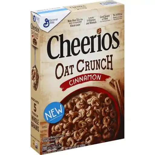 Cheerios Cinnamon Oat Crunch Breakfast Cereal – General Mills