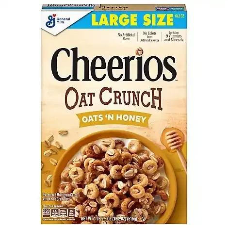 Cheerios Oats N Honey Oat Crunch Cereal – 18.2 oz