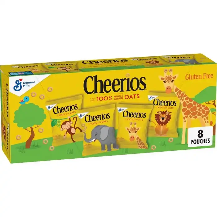 Cheerios On The Go Breakfast Cereal Pouches – 8ct/7.33oz