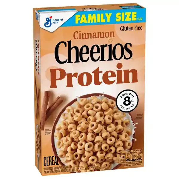 Cheerios Protein Gluten Free Cinnamon Breakfast Cereal – 15oz