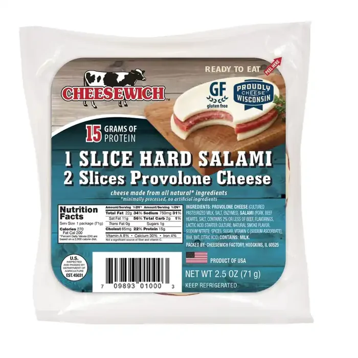 Cheesewich Provolone And Salami