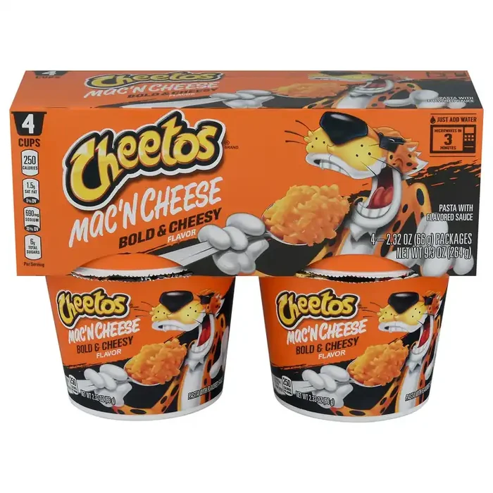 Cheetos Bold & Cheesy Flavor Mac‘n Cheese 4 – 2.32 oz Packages