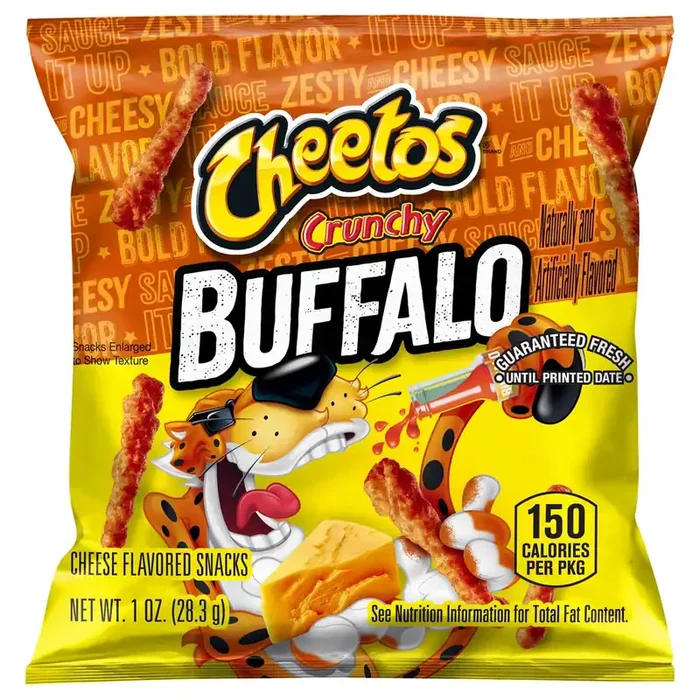 Cheetos Crunchy Cheese Flavored Snacks Buffalo 1 Oz