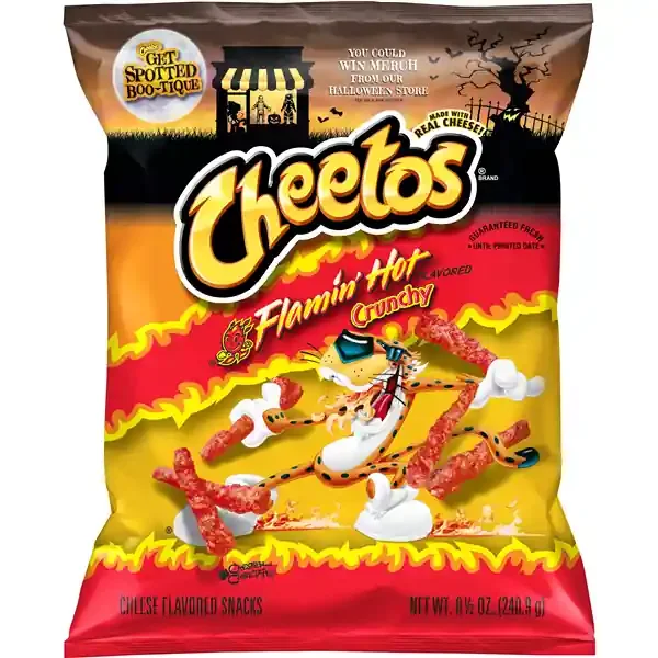 Cheetos Flamin Hot Crunchy Cheese Flavored Snacks