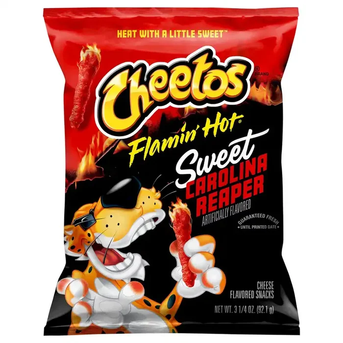Cheetos Flamin‘ Hot Sweet Carolina Reaper Cheese Flavored Snacks