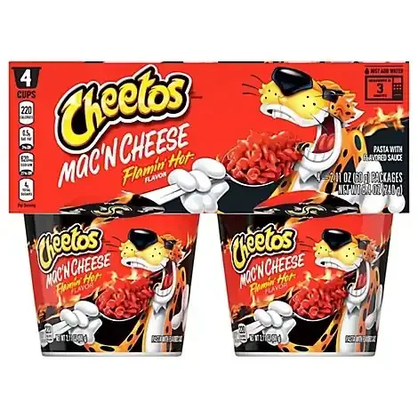 Cheetos Mac N Cheese Psta With Flavored Sauce Flamin Hot Flavor – 8.4 Oz