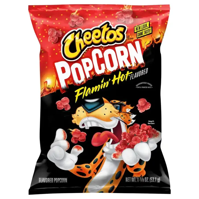 Cheetos Popcorn Flavored Popcorn Flamin‘ Hot Flavored 1 7/8 Oz