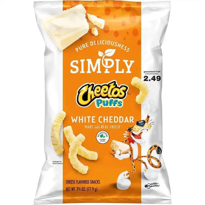 Cheetos Simply White Cheddar Cheese Puffs – 2.75oz
