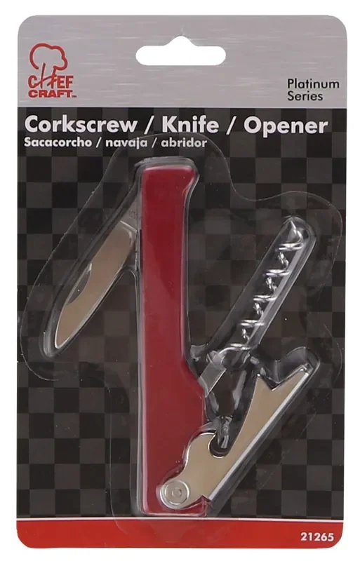 Chef Craft Corkscrew / Knife / Opener