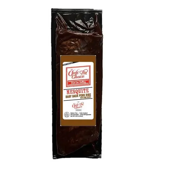 Chef‘s Choice Mesquite Baby Back Pork Ribs With Bbq Sauce