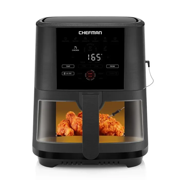 Chefman Digital Air Fryer With Probe – Black