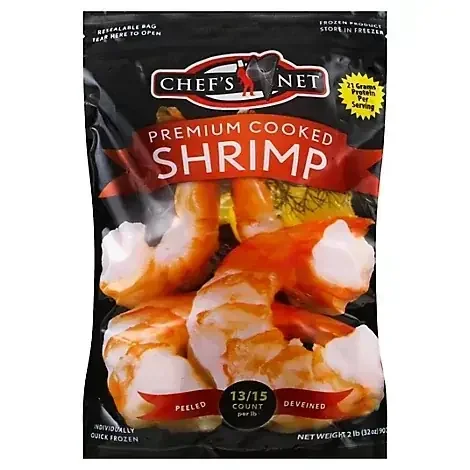 Chefs Net Shrimp Cooked 13-15 Count – 2 Lb