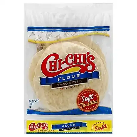 Chi-Chis Tortillas Flour Taco Style Pack – 12 Count