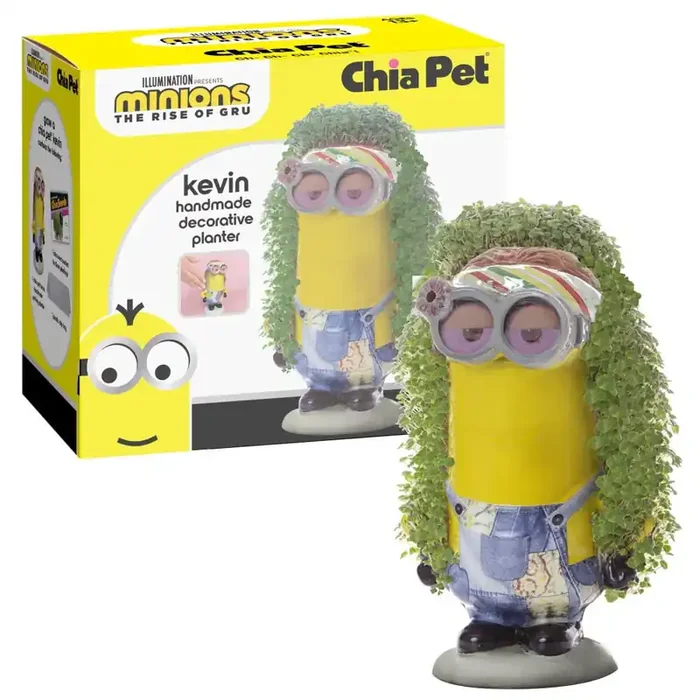 Chia Pet Minions The Rise Of Gru Kevin Homemade Decorative Planter