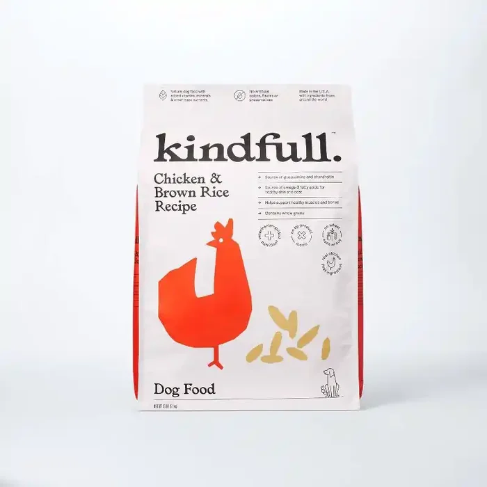 Chicken and Brown Rice Recipe Dry Dog Food – 13lbs – Kindfull™