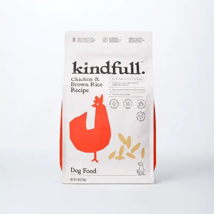 Chicken and Brown Rice Recipe Dry Dog Food – 5lbs – Kindfull™