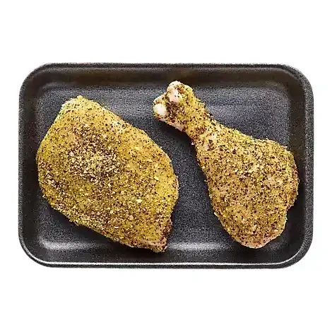Chicken Leg Quarter Cut California Garlic Medley Seasoning – LB