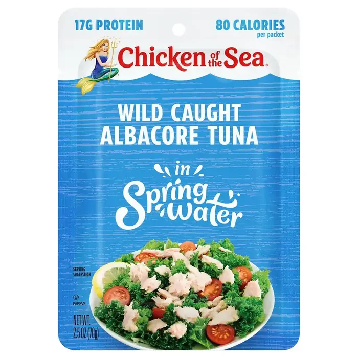 Chicken of the Sea Sustainably Wild-Caught Albacore Tuna in Water Pouch 2.5 ounces