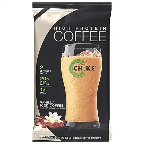 Chike Vanilla High Protein Iced Coffee Packet – Each