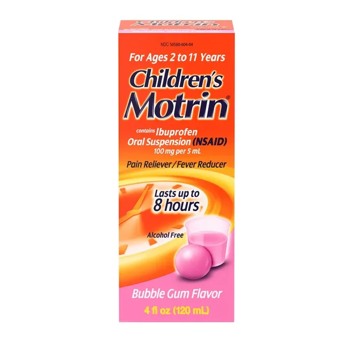 Children‘s Motrin Ibuprofen Kids Medicine, Bubblegum Flavor, 4 fl. oz