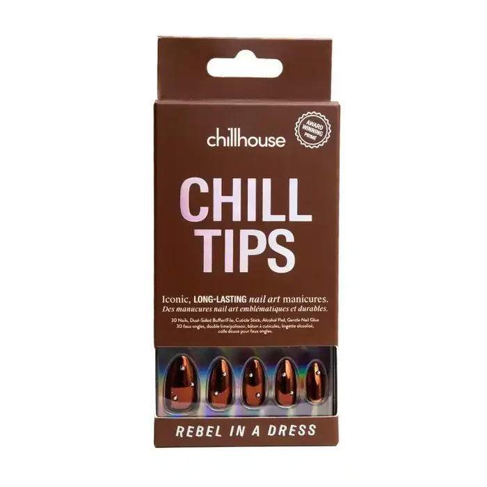 Chillhouse Chill Tips Fake Nails – Design Studio – Rebel in a Dress – 24ct
