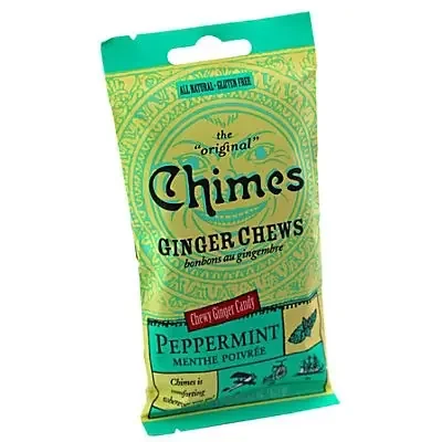 Chimes Peppermint Chewy Ginger Candy