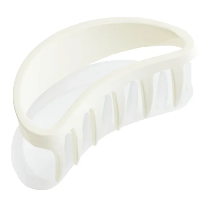 CHIMMI White Crescent Moon Acrylic Claw Clip