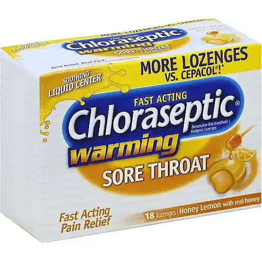 Chloraseptic Sore Throat, Warming, Lozenges, Honey Lemon