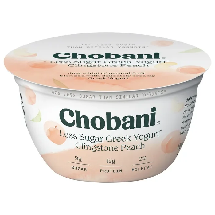 Chobani Clingstone Peach Greek Yogurt