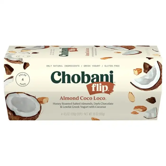 Chobani Flip Chocolate Almond Coco Loco Greek Yogurt – 4ct/4.5oz Cups