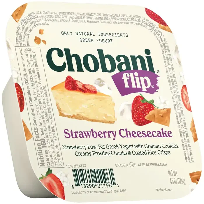 Chobani Flip Strawberry Cheesecake Low-Fat Greek Yogurt