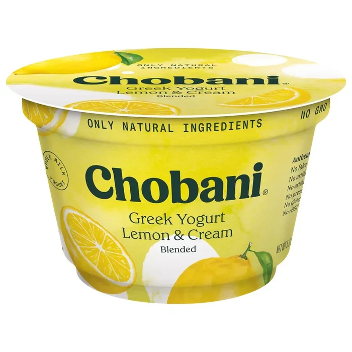 Chobani Lemon & Cream Blended Greek Yogurt – 5.3oz