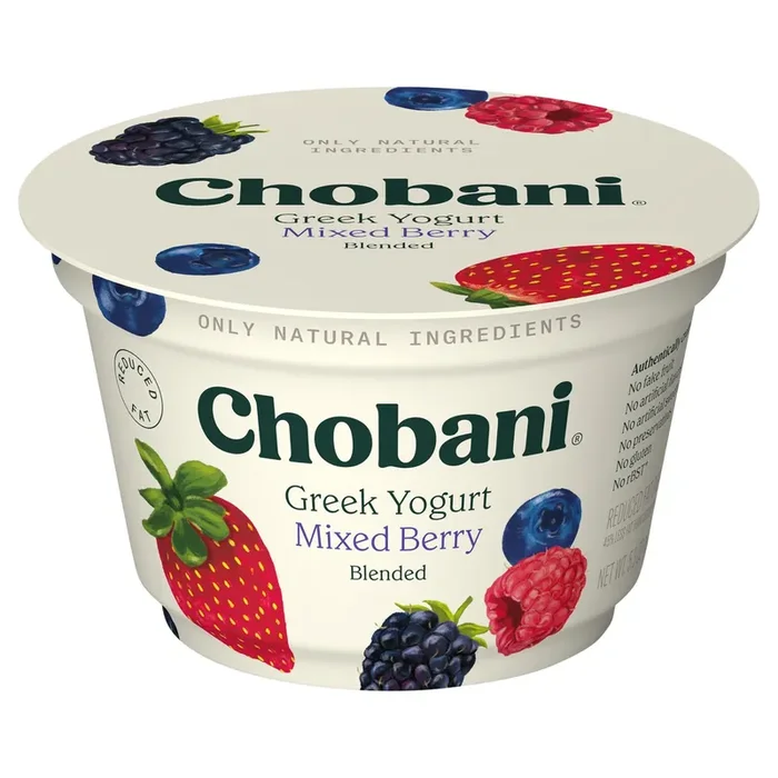 Chobani Low-Fat Greek Yogurt Mixed Berry Blended 5.3oz
