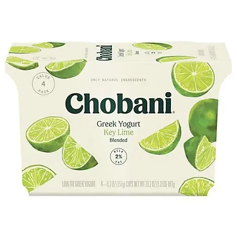 Chobani Low-Fat Key Lime Blended Greek Yogurt – 4-5.3 Oz