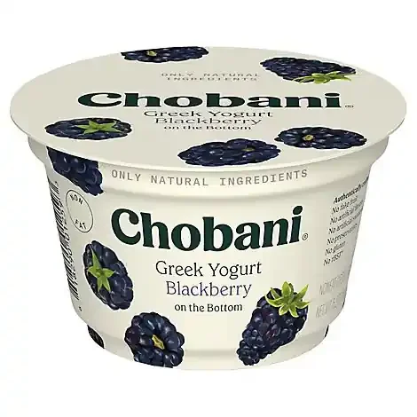 Chobani Non-Fat Blackberry On The Bottom Greek Yogurt – 5.3 Oz