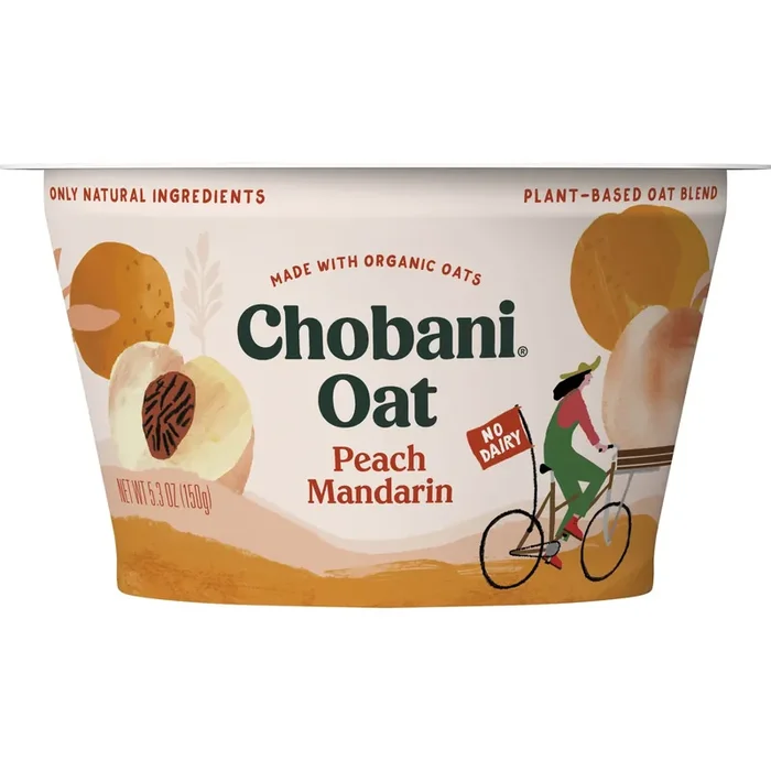 Chobani Peach Mandarin Oat Probiotic Yogurt