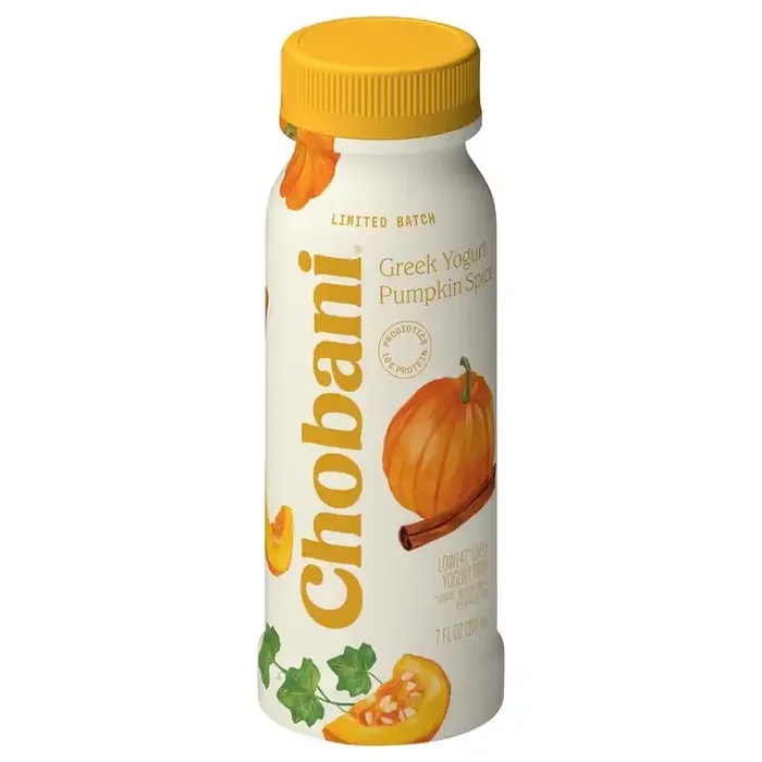 Chobani Yogurt Drink, Lowfat, Pumpkin Spice, Greek