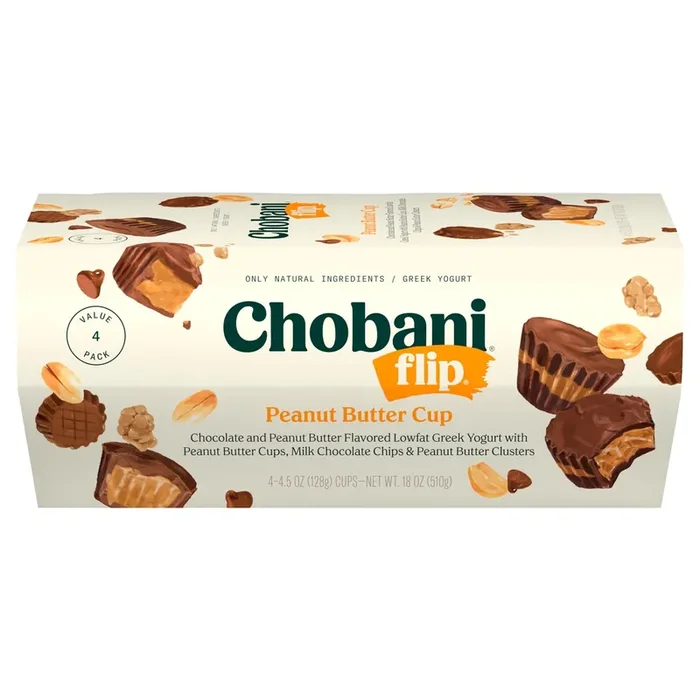 Chobani Yogurt, Greek, Peanut Butter Cups, Value Pack – 4 ct