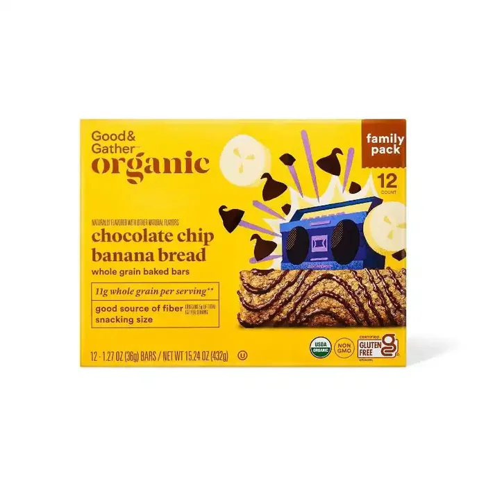 Chocolate Chip Banana Bread Whole Grain Baked Bar – 15.24oz – Good & Gather™