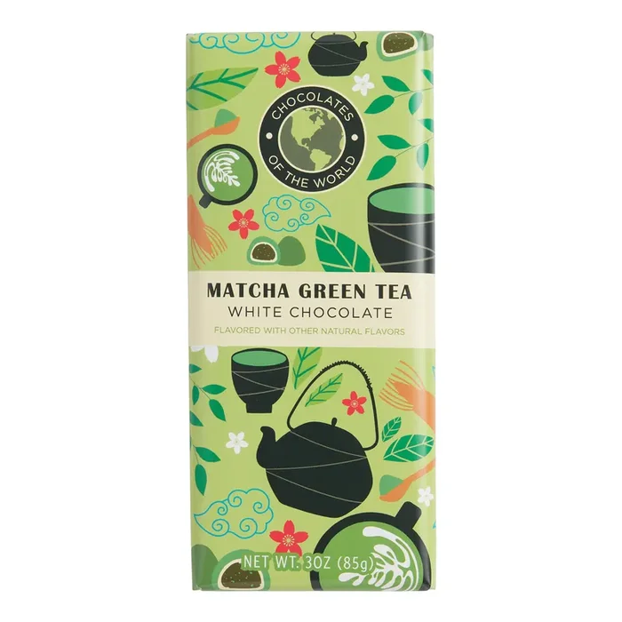 Chocolate Of The World Matcha White Chocolate Bar