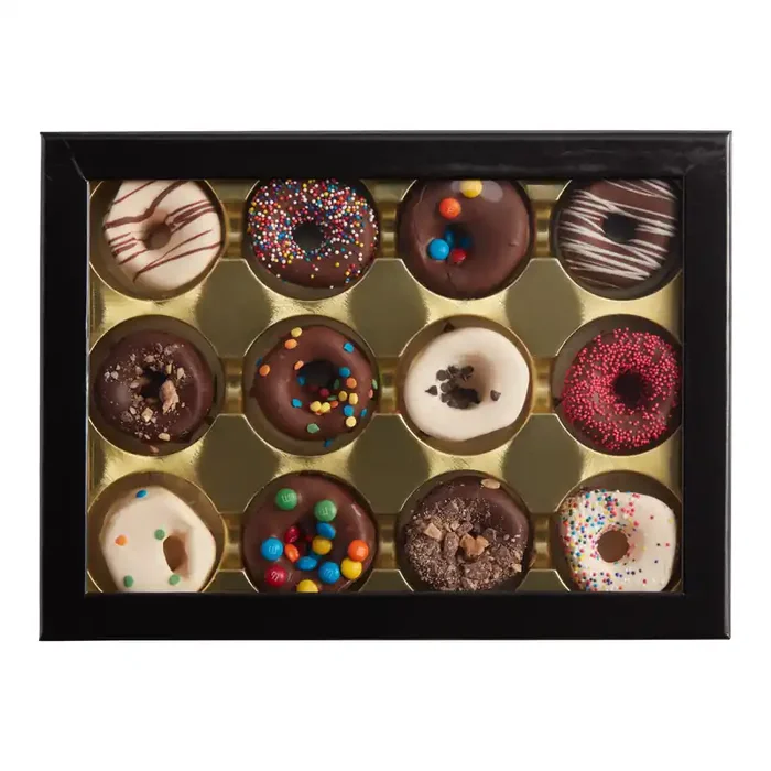 Chocolate Works Chocolate Marshmallow Donuts 12 Piece