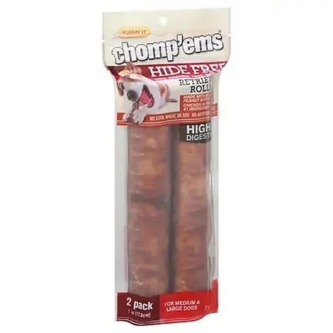 Chomp‘Ems Hide Free Peanut Butter Rolls